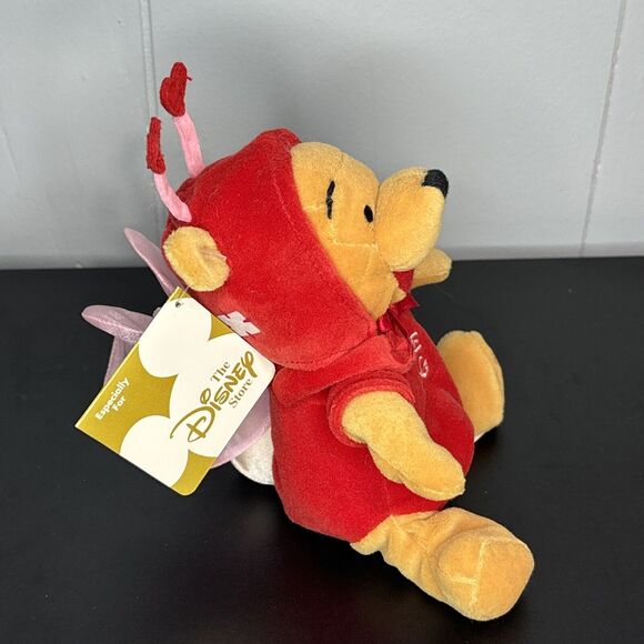 Disney Store Mini Bean Bag Plush Firefly Love Bug Pooh 8" With Tags - Picture 2 of 9
